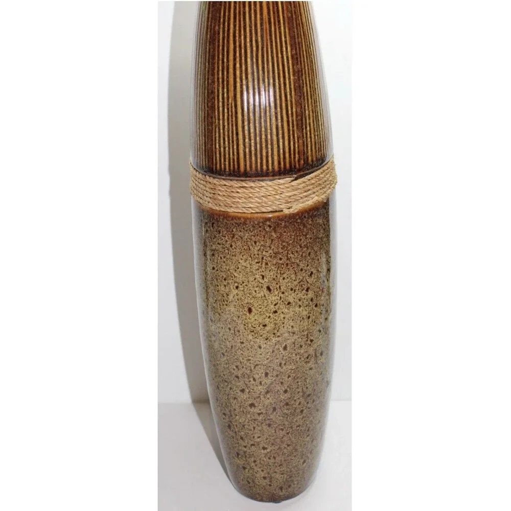 Jaron Artisan handmade BOMBAY Ceramic Vase Rope Large 18” H